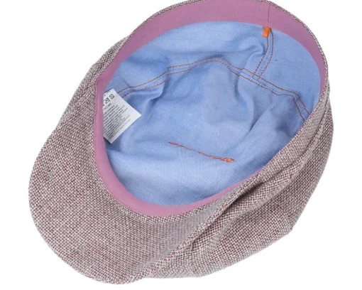 Hatteras Virgin Wool/Linen Purple Flat Cap - Stetson