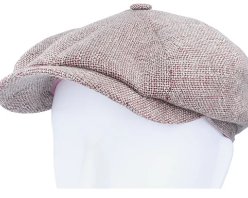 Hatteras Virgin Wool/Linen Purple Flat Cap - Stetson