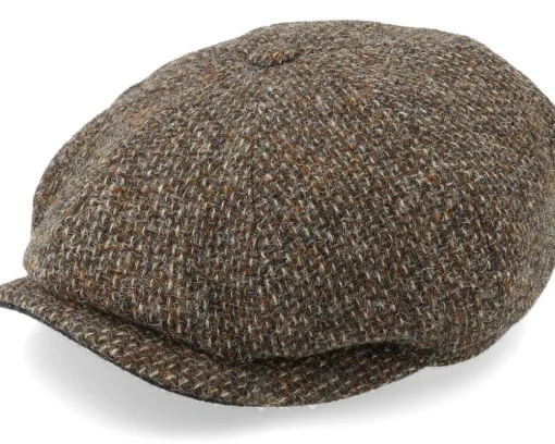 Hatteras Wool Brown Flat Cap - Stetson