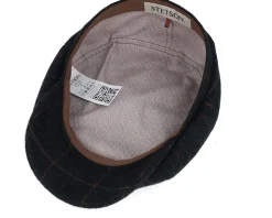 Hatteras Wool Dark Green Flat Cap - Stetson