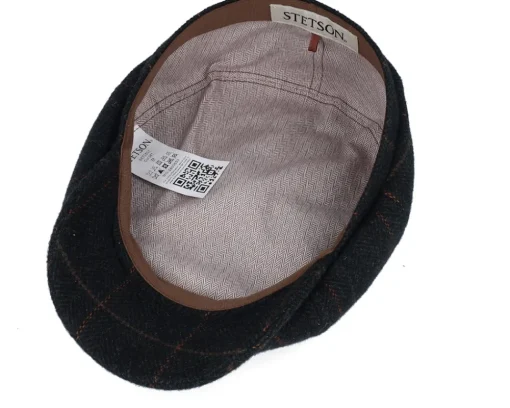 Hatteras Wool Dark Green Flat Cap - Stetson