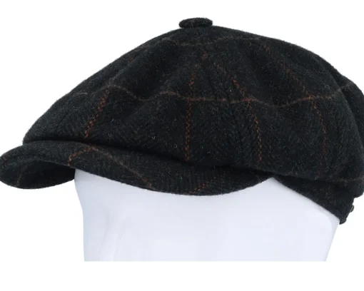 Hatteras Wool Dark Green Flat Cap - Stetson