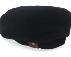 Hatteras Wool/Cashmere Black Flat Cap - Stetson