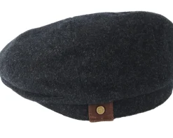 Hatters Wool/Cashmere Black Flat Cap - Stetson