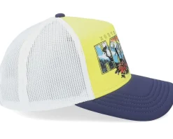Hawaii Riptide Valin Yellow/Navy/White Trucker - American Needle