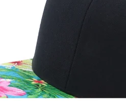 Hawaiian Black/Aqua Snapback - Yupoong