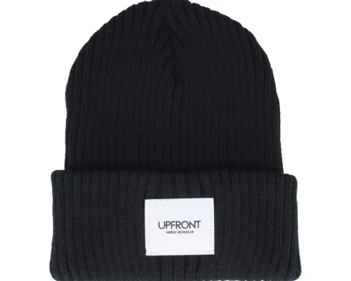 Haze Fisherman Winter Beanie Black Cuff - Upfront