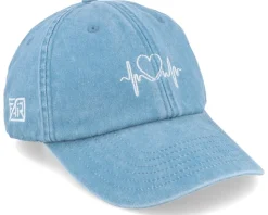 Heart & Heartbeat Washed Black Dad Cap - Fair
