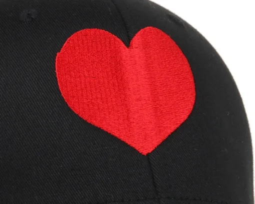 Heart Black/Red Flexfit - Iconic