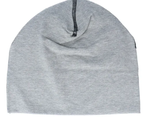 Heather Grey/Black Hemsedal Cotton Beanie - Beechfield