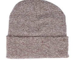 Heather Oatmeal Cuff Blank Beanie - Beechfield