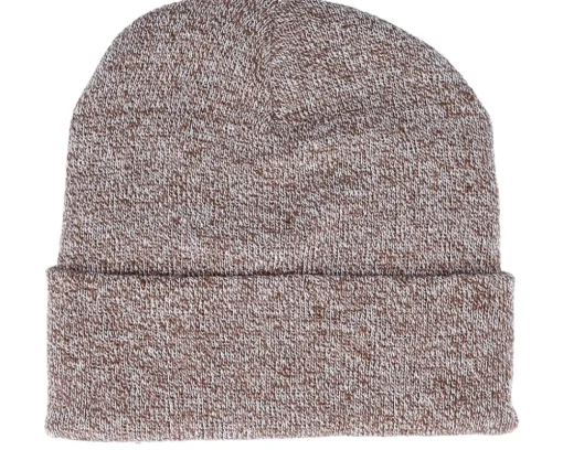 Heather Oatmeal Cuff Blank Beanie - Beechfield