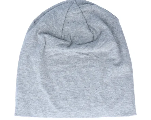 Hemsedal Cotton Slouch Heather Grey Beanie - Beechfield