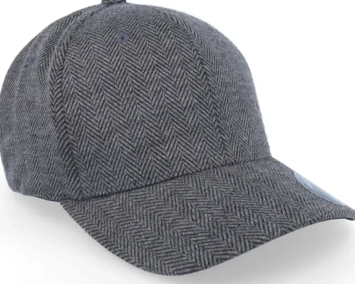 Heringbone Melange Dark Heather Grey Flexfit - Flexfit