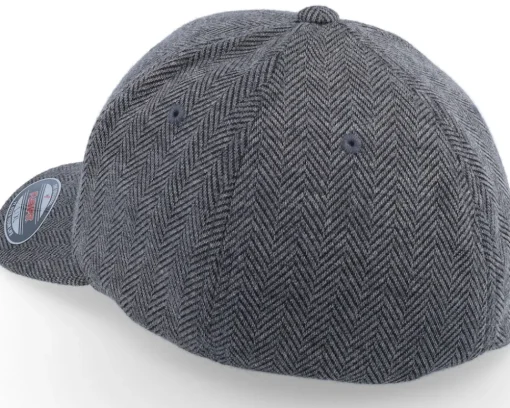 Heringbone Melange Dark Heather Grey Flexfit - Flexfit