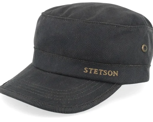 Herringbone Dark Olive Herringbone Army - Stetson