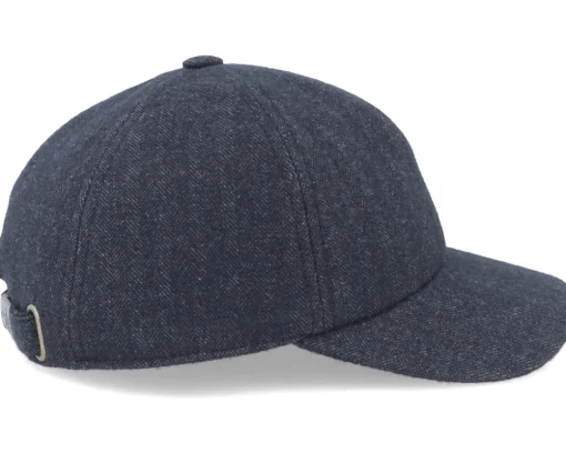 Herringbone Softfix Black Dad Cap - City Sport