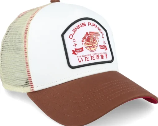 Hft Cap Ramen White A-Frame Trucker - Djinns