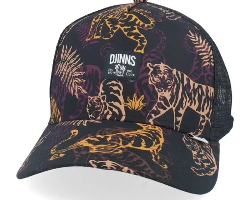 Hft Cap Aloha Tiger Dark A-Frame Trucker - Djinns