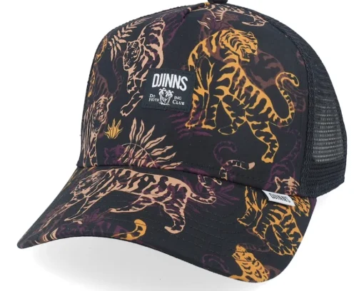 Hft Cap Aloha Tiger Dark A-Frame Trucker - Djinns