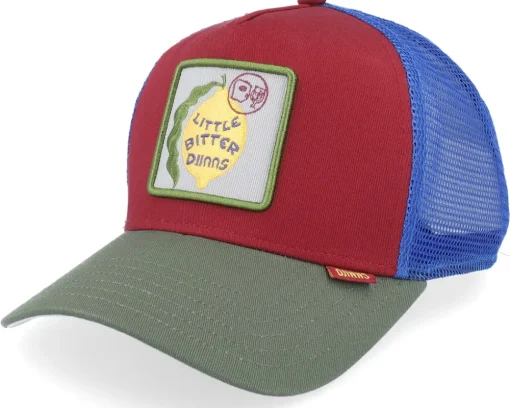 Hft Cap Bitter Wine/Blue A-Frame Trucker - Djinns
