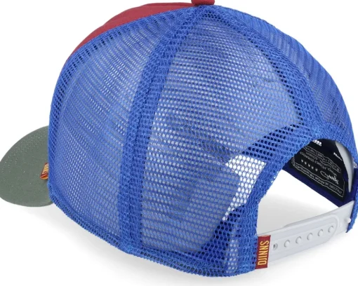 Hft Cap Bitter Wine/Blue A-Frame Trucker - Djinns