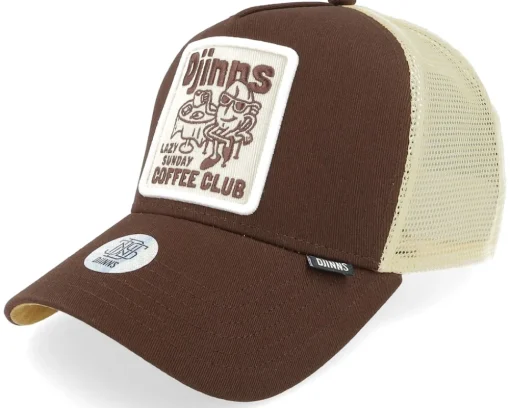 Hft Cap Coffee Dark Brown Trucker - Djinns
