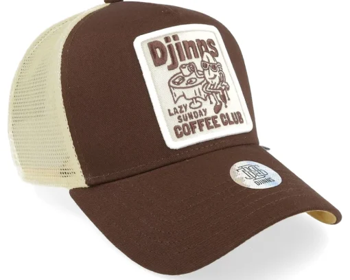 Hft Cap Coffee Dark Brown Trucker - Djinns