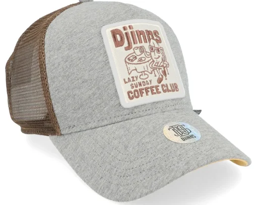 Hft Cap Coffee Heather Grey Trucker - Djinns