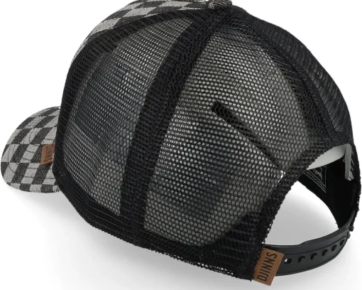 Hft Cap Denim Check Black-os - Djinns