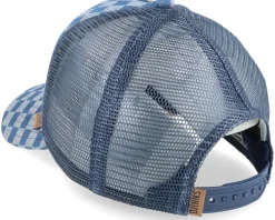 Hft Cap Denim Check Blue Trucker - Djinns