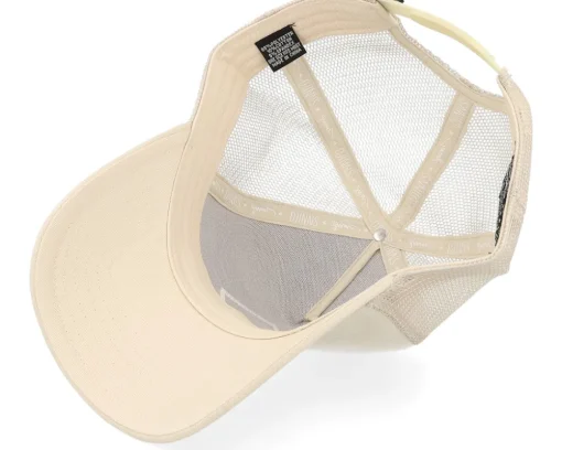 Hft Cap Fine Herringsbone Light Beige Trucker - Djinns