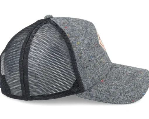 Hft Cap Mon Spots Dark Grey A-Frame Trucker - Djinns