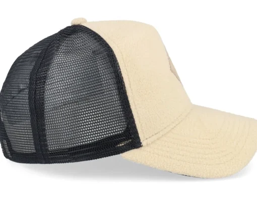 Hft Cap Pole Fleece Wool/Black A-Frame Trucker - Djinns