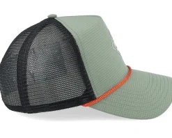Hft Cap Rubber Ripstring Light Olive A-Frame Trucker - Djinns