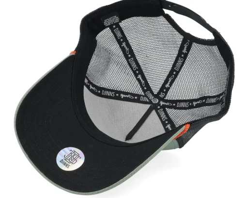 Hft Cap Rubber Ripstring Light Olive A-Frame Trucker - Djinns