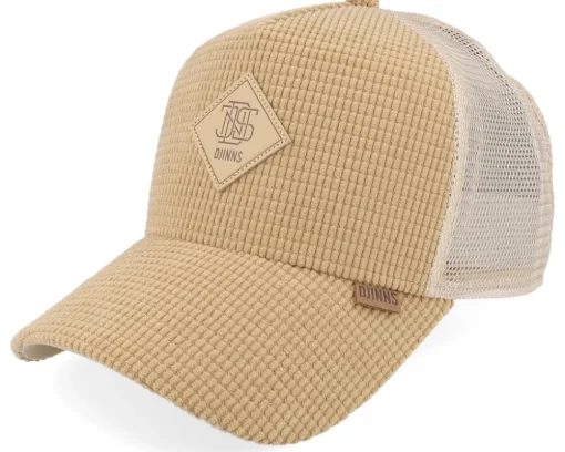 Hft Cap Waffle Corduroy Black A-Frame Trucker - Djinns