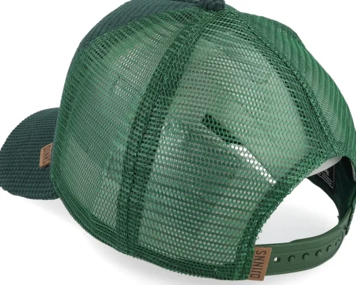 Hft Cap Waffle Corduroy Green A-Frame Trucker - Djinns