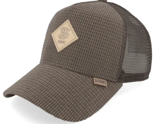 Hft Cap Waffle Corduroy Green A-Frame Trucker - Djinns
