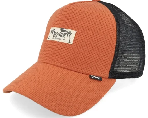 Hft Cap Waffle Dnc Earth Red A-Frame Trucker - Djinns