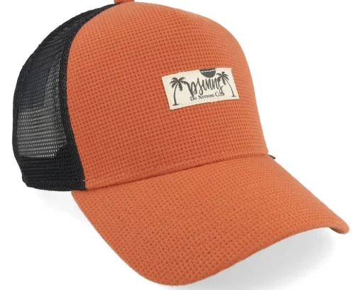 Hft Cap Waffle Dnc Earth Red A-Frame Trucker - Djinns