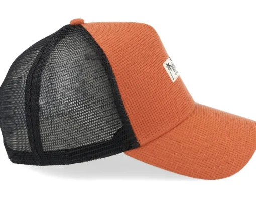 Hft Cap Waffle Dnc Earth Red A-Frame Trucker - Djinns