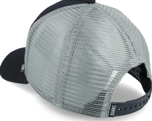 Hft Cap Wafflejersey Black/Grey Trucker - Djinns