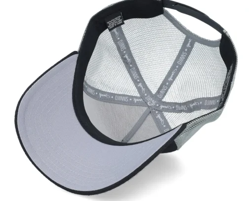 Hft Cap Wafflejersey Black/Grey Trucker - Djinns