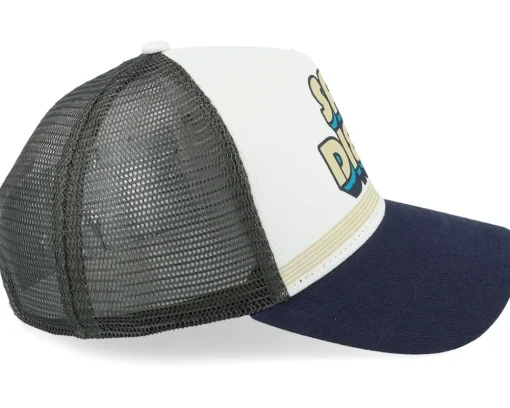 Hft San Diego Brown/White/Navy A-Frame Trucker - Coastal