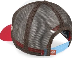Hft Summerseasand Stone/Red A-Frame Trucker - Coastal