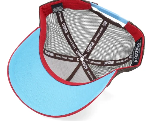 Hft Summerseasand Stone/Red A-Frame Trucker - Coastal
