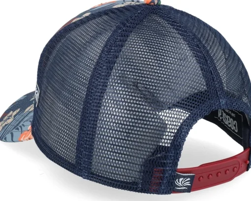 Hft Super Duper Navy/Multicolor A-Frame Trucker - Coastal