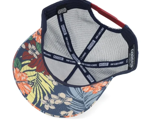 Hft Super Duper Navy/Multicolor A-Frame Trucker - Coastal