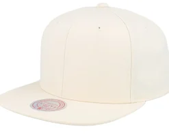 High Crown Blank White Snapback - Mitchell & Ness